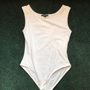 🍄White tank top body suit cotton🍄